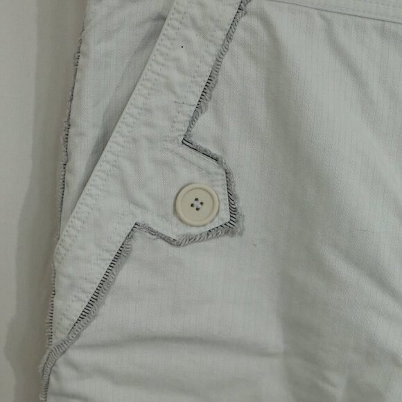 Marc Jacobs Women’s White Pants Size 8 – wide Leg Utility Pocket - Picture 3 of 12